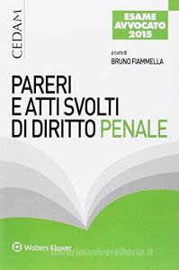 Pareri e atti svolti di diritto penale. Esame avvocato 2015