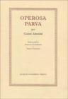 Operosa parva. Per Gianni Antonini