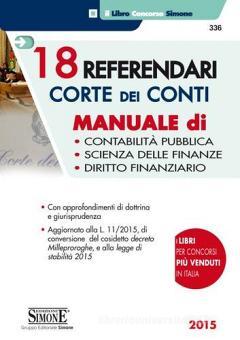 Referendari Corte Dei Conti Manuale Di Contabilit Pubblica