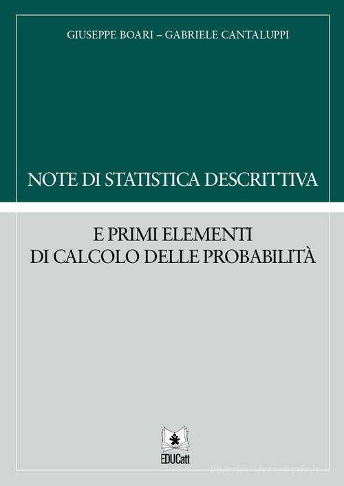 Note Di Statistica Descrittiva E Primi Elementi Di Calcolo Delle