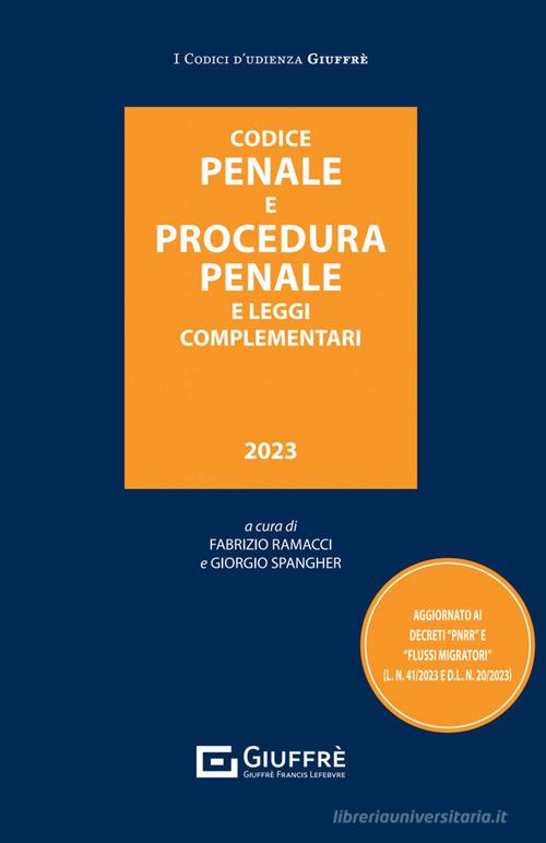 Codice Penale E Procedura Penale E Leggi Complementari EAN