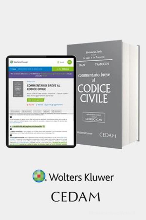 Commentario Breve Al Codice Civile Di Giorgio Cian Alberto Trabucchi