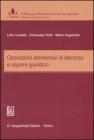Operazioni elementari di discorso e sapere giuridico