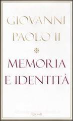 Memoria e identità. Conversazioni a cavallo dei millenni Memoria e identità. Conversazioni a cavallo dei millenni
