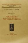 Beitr�ge zur romanischen Wortbildungslehre