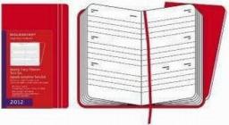 Moleskine 12 mesi - Twin Set Weekly Diary - Pocket - Copertina rigida rossa 2012