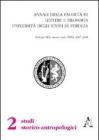 Annali della Facolt� di lettere e filosofia dell'Universit� degli Studi di Perugia. 2� sezione di studi storico-antropologici (2007-2008). Nuova sierie vol.31