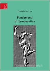 Fondamenti di ermeneutica Fondamenti di ermeneutica