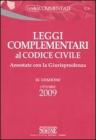 Leggi complementari al codice civile. Annotate con la giurisprudenza