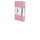 Moleskine. Set 2 taccuini Volant a righe copertina rosa