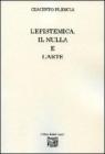L' epistemica, il nulla e l'arte