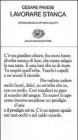 Lavorare stanca