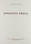 Epigrafia greca vol.1