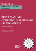 Breve manuale operativo in materia di licenziamenti edito da Key Editore