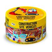 Construction site vehicles. Ediz. a colori. Con puzzle edito da Sassi