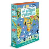 The world of animals. Travel, learn and explore. Ediz. a colori. Con puzzle edito da Sassi