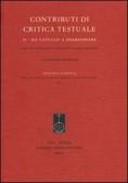 Contributi di critica testuale vol.2 edito da Fabrizio Serra Editore
