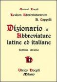 Dizionario di abbreviature latine ed italiane edito da Hoepli