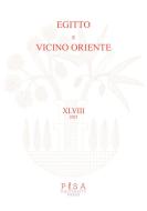 Ebook Egitto e vicino Oriente 2025 di AA.VV edito da Pisa University Press