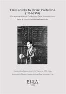 Ebook Three articles by Bruno Pontecorvo (1955-1956) di Paolo Rossi, Vincenzo Cavasinni edito da Pisa University Press