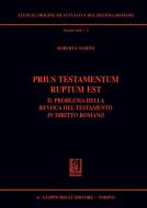 Ebook Prius testamentum ruptum est di Roberta Marini edito da Giappichelli Editore