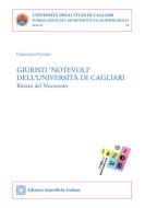 Ebook Giuristi ‘notevoli’ dell’Università di Cagliari di Cristiano Cicero edito da Edizioni Scientifiche Italiane - ESI