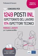 Ebook Concorsi 1249 posti INL Ispettorato del lavoro 1174 Ispettori tecnici di AA. VV edito da EdiSES Edizioni