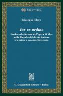 Ebook Ius ex ordine - e-Book di Giuseppe Moro edito da Giappichelli Editore