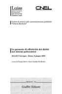 Le garanzie di effettività dei diritti nei sistemi policentrici. Atti del Convegno (Roma, 9 giugno 2003) edito da Giuffrè