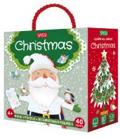 Christmas. Q-box. Ediz. a colori. Con 10 Christmas figures. Con puzzle di Matteo Gaule edito da Sassi