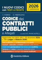 Codice dei contratti pubblici 2026 con testi a fronte di C. Fabrizi, G. Imbergamo edito da Neldiritto Editore