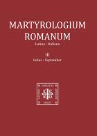 Martyrologium romanum. Ediz. italiana e latina vol.3 edito da Amicizia Liturgica