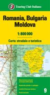Romania. Bulgaria. Moldavia 1:800.000. Carta stradale e turistica edito da Touring