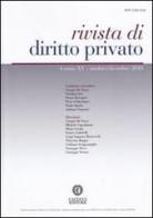 Rivista di diritto privato (2010) vol.4 edito da Cacucci