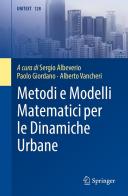 Metodi e modelli matematici per le dinamiche urbane edito da Springer Verlag