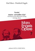 Opere complete vol.7 di Karl Marx, Friedrich Engels edito da Lotta Comunista