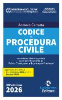 Codice di procedura civile ragionato 2026 di Antonio Carratta edito da Neldiritto Editore