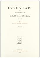 Inventari dei manoscritti delle biblioteche d'Italia vol.99 edito da Olschki