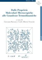 Dalle proprietà molecolari microscopiche alle grandezze termodinamiche edito da Pisa University Press