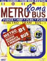 Pianta Roma «metrobus». Q edito da Edizioni Cartografiche Lozzi