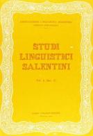 Studi linguistici salentini vol.5 edito da Congedo