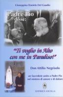 Padre Pio disse: «ti voglio in alto con me in paradiso!». Don Attilio Negrisolo, un sacerdote unito a padre Pio nel mistero di amore e di dolore di Giuseppina Daniela Del Gaudio edito da Editrice Ancilla