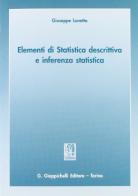 Elementi di statistica descrittiva e inferenza statistica di Giuseppe Lunetta edito da Giappichelli