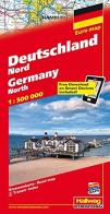 Germania del Nord-Deutschland Nord-Germany North 1:500.000 edito da Hallwag