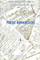 Le poesie romanesche vol.4 di Gioachino Belli edito da Ist. Poligrafico dello Stato