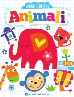 Animali. Grandi stickers. Con adesivi di Elizabeth Golding edito da Edizioni del Borgo