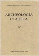 Archeologia classica (1973-1974) vol.25-26 edito da L'Erma di Bretschneider