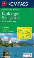 Carta escursionistica n. 17. Austria superiore. Salzburger Seengebiet, Kobernausserwald 1:50.000. Adatto a GPS. Digital map. DVD-ROM. Ediz. bilingue edito da Kompass