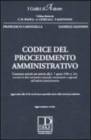 Codice del procedimento amministrativo di Francesco Caringella, Daniele Giannini edito da Dike Giuridica Editrice