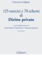 Centoventicinque esercizi e 70 schemi di diritto privato di Francesco Galgano edito da CEDAM